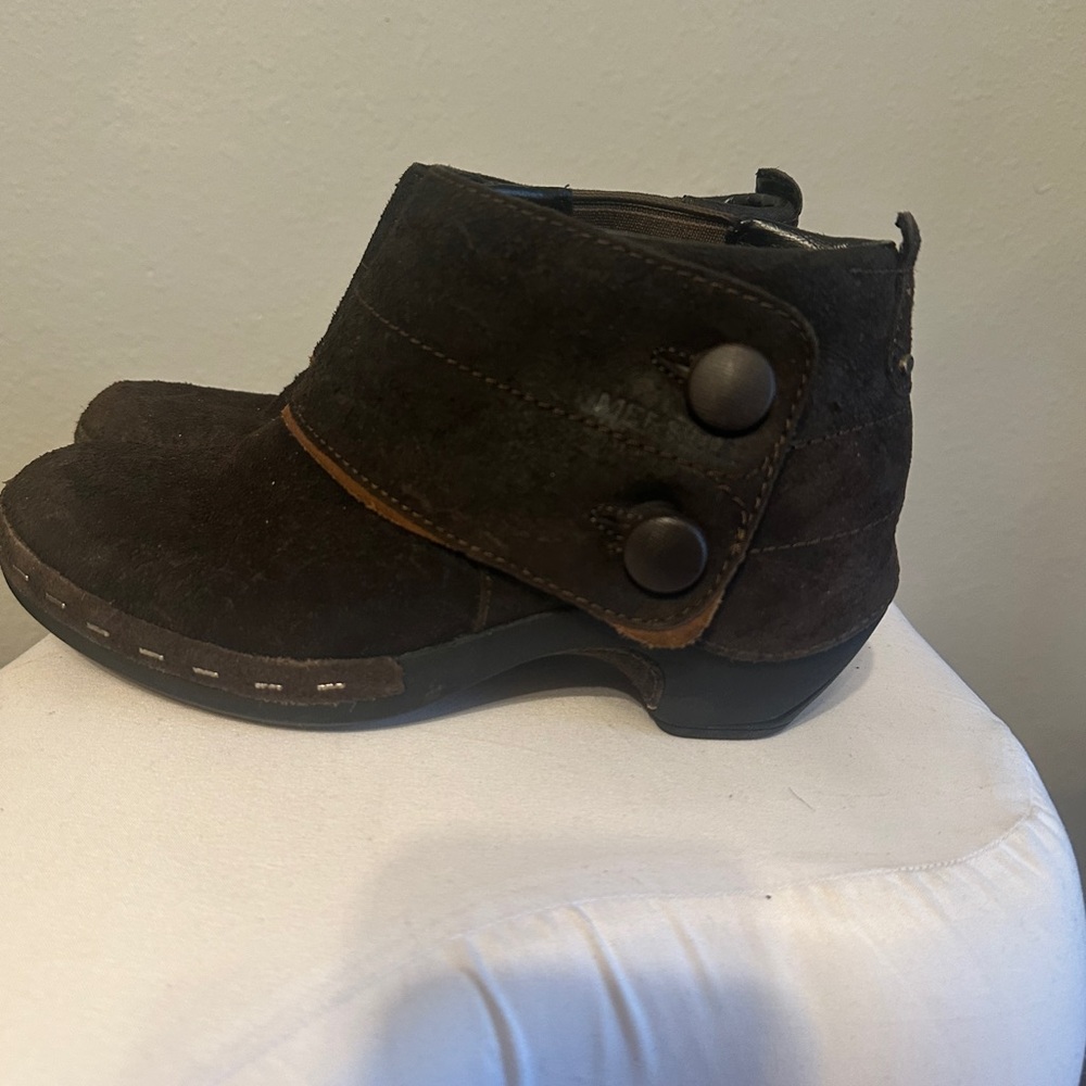 Merrell Dark Brown Suede Ankle Boots
